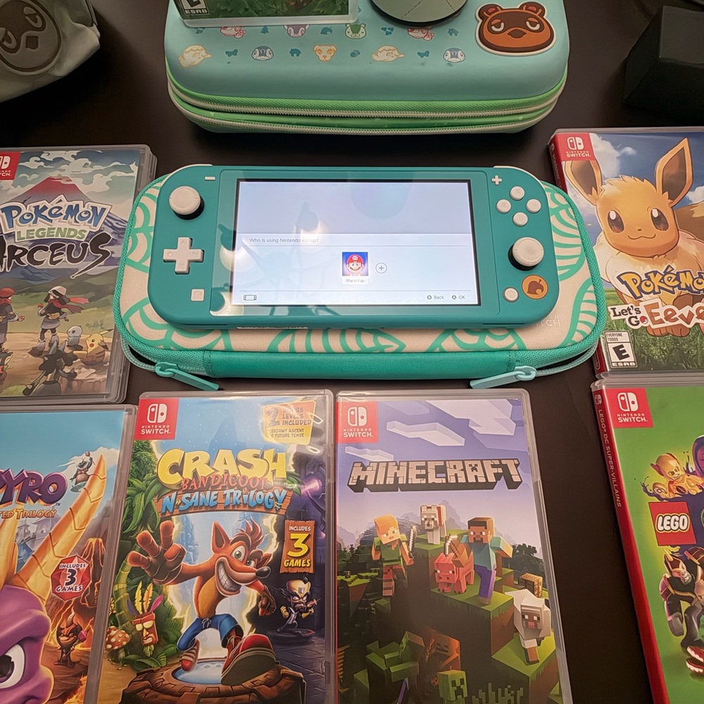 Mint Green Backpack and Nintendo Switch Lite Bundle - Picture 9 of 9
